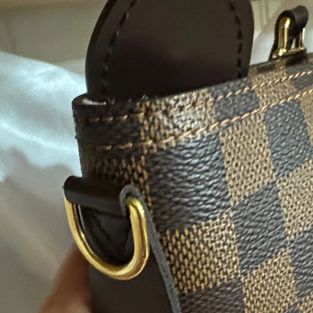 Louis Vuitton Jersey Brown Damier Tote with Pink - Picture 3 of 11